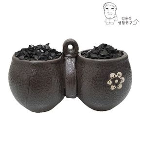 야자활성탄 받침대 공기정화 제습 탈취 냄새제거 W-4