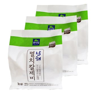  면사랑 남해 멸치칼제비 180g x 3개