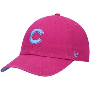 [해외] 47브랜드 1102496 MLB 시카고 컵스 Periwinkle Orchid Undervisor 클린업 캡모자 원사이