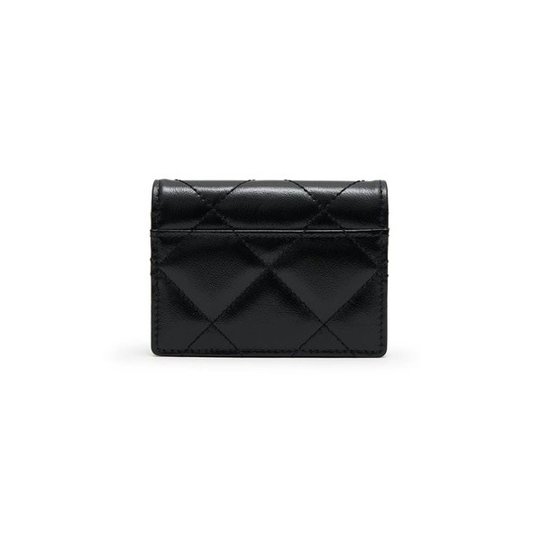PUFF QUILT WALLET IN BLACK