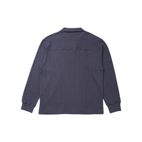 MU-WI PIN-KNIT COLLAR-TEE (Charcoal)