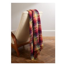 Montgomery Fringed Checked Wool-Blend Throw