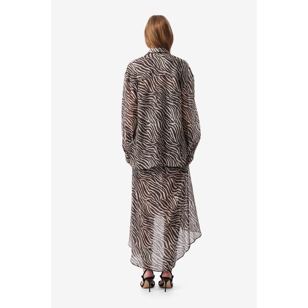 [여주점] [이로] 여성 FARRI 지브라 오버 셔츠 IOSAS25103BRP