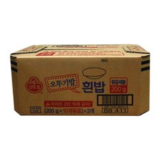 오뚜기 맛있는 오뚜기밥 200g 10입x3개 1박스