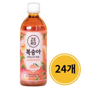 맥널티 아이스티 제로 복숭아 500ml x 24개