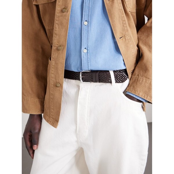 미스터 피 럭스 3.5cm 위빙 가죽 벨트 46376663162904205