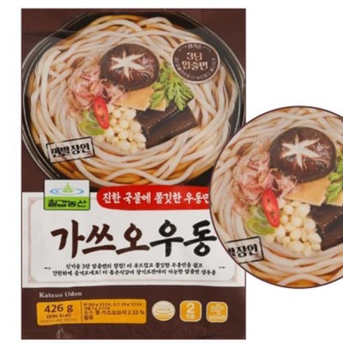 칠갑농산 가쓰오 우동 426g 1개 3개 10개 1박스
