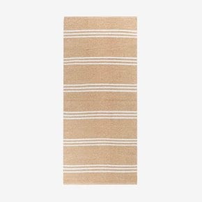 PVC 핀스트라이프 매트 Pin stripe mat - 베이지 (70x150)