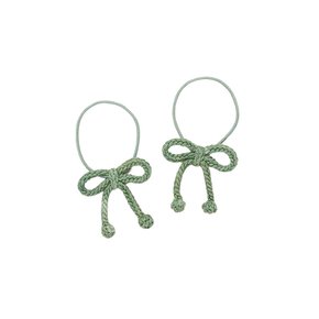 25SS 키즈 팝콘 보우 헤어 타이 그린 K1044S25 342