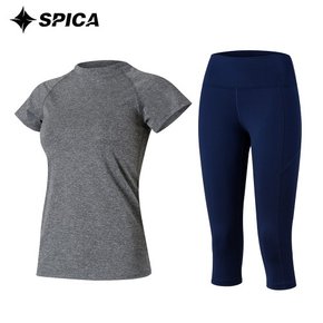 스피카 요가복세트 티셔츠 칠부레깅스 SPA501704