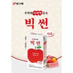 빙그레 빅썬 사과 음료 200ml (96팩) 과채주스