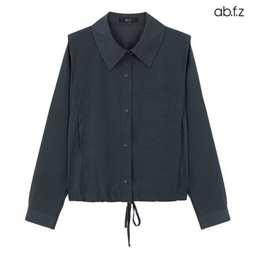 ab.f.z 밑단 스트링 원포켓 블라우스 (AFX5HB41A)
