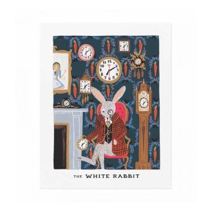 라이플페이퍼 [Rifle Paper Co.] White Rabbit Art Print 8 x 10