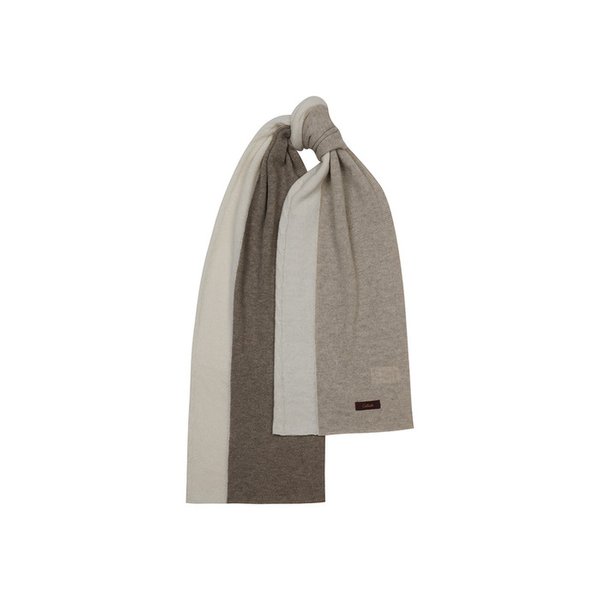 100% 캐시미어 배색 머플러
