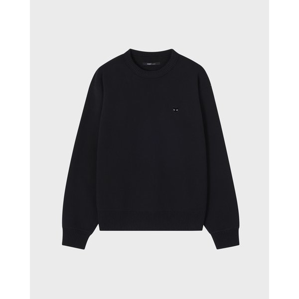 [파주점] 지제로 엠블럼 크루넥 니트 SI2KT900BK