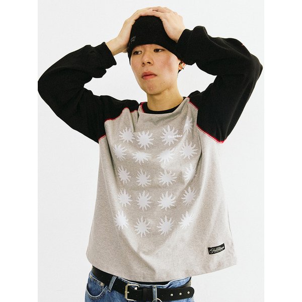 썬번 레글런 롱슬리브 [그레이블랙]