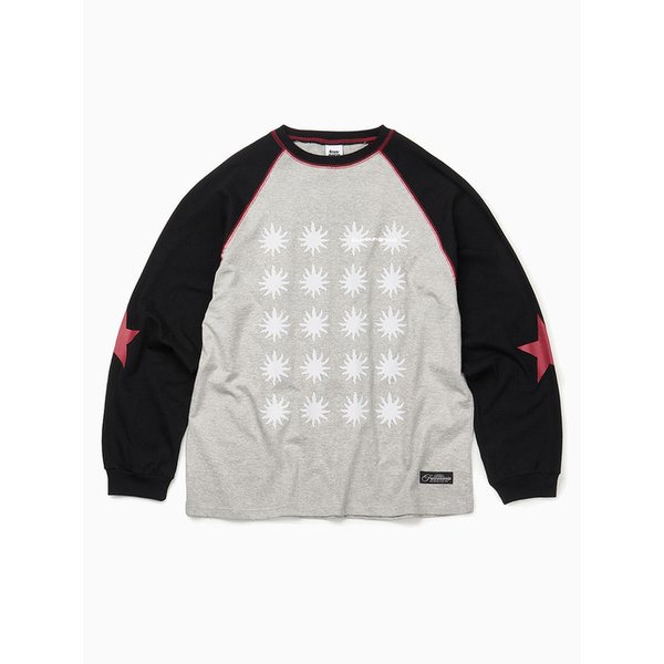 썬번 레글런 롱슬리브 [그레이블랙]