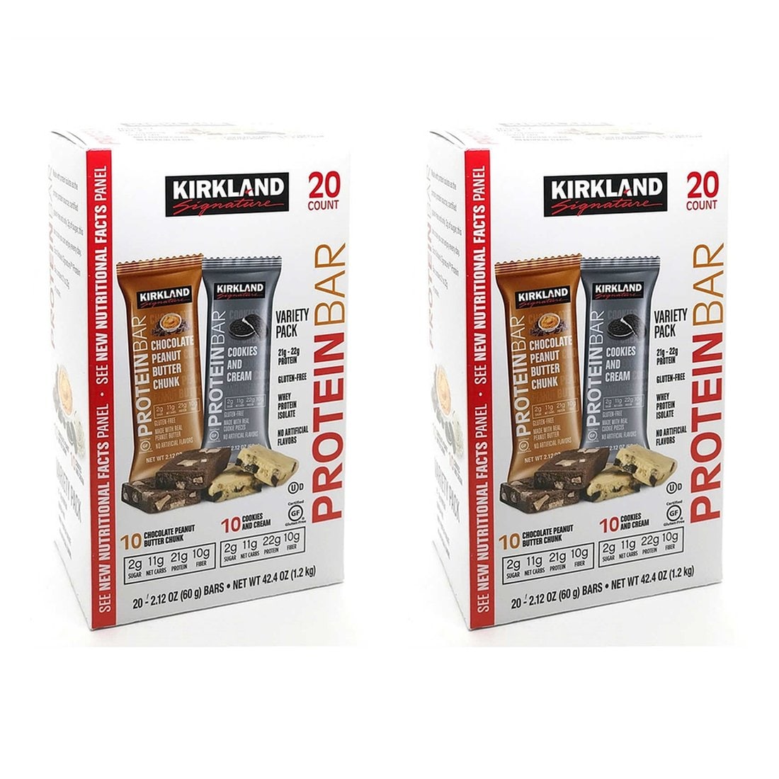 해외직구]커클랜드 시그니처 프로틴바 초콜릿 피넛버터 쿠키앤크림 20입 2팩 / Kirkland Signature Protein Bar,  신세계적 쇼핑포털 Ssg.Com