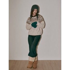 AR_Diamond knit sweater_BEIGE