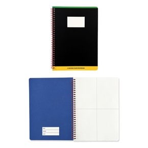 SPRING NOTEBOOK - 4 SECTION PLAIN