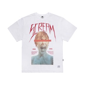 SCREAM OVERSIZED T-SHIRTS WHITE