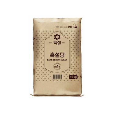  CJ 백설 흑설탕 15kg 1개