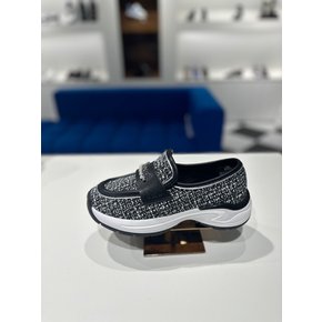 Tweed slip-on sneakers(black)_DG4DA23530BLK