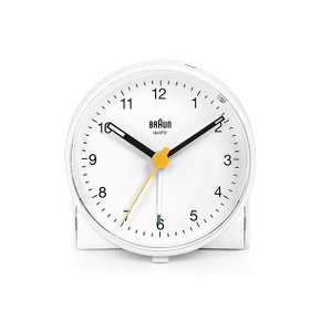 [브라운 BRAUN] BC01W 저소음 라이팅 크레센도 알람 탁상시계 6.9cm