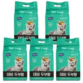 고양이 테비 두부왕 가는입자 7L 밀크X5개