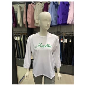 여성 여름 루즈핏 7부소매 레이라티셔츠R 4 1MQTSM4520WH _SG