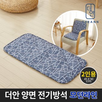 SAPA 더안 양면 전기 방석 모던라인 2인용 전기매트 캠핑방석