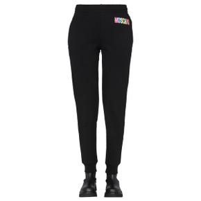 FW21 [모스키노]Mens Pants JOGGING PANTS WITH LOGO PRINT BLACK 03235427_1555