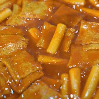  해썹인증 비건 국내산 밀떡볶이(2~3인분)+모듬튀김+단무지