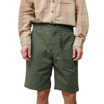 엔지니어가먼츠 엔지니어드 가먼츠 24 Fatigue Short C - Olive Cotton Ripstop (24S1E003-