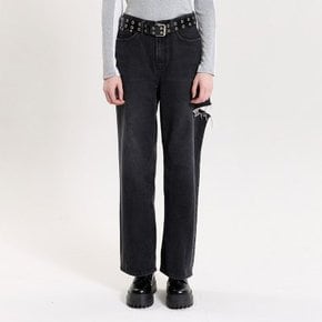 WASHED CUTTING JEANS_GREY