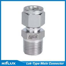 락피팅 Lokfitting - Male Connector 1/2-1/2 NPT - FLMC-0808N