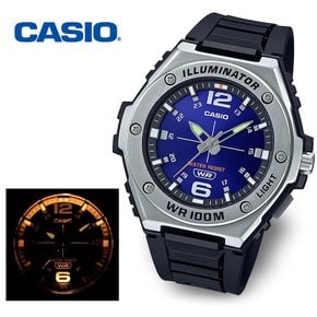 [정품] CASIO 카시오 라이트 조명 MWA-100H-2A 야광 남성 군인시계