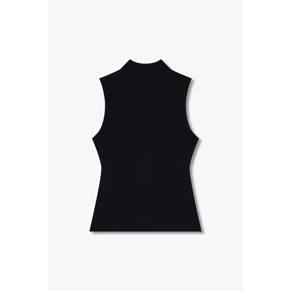 하이넥 슬리브리스 탱크 탑 (블랙) EN15106013000