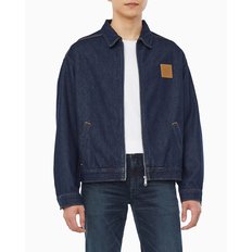 남성 릴렉스핏 데님 블루종 집업 자켓(J327087)