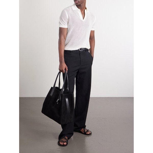 퍼포레이티드 스웨이드 토트백 46376663162998068