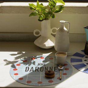 [무케/공식수입] 포드바쉐_테이블 매트 MME DARONNE 이지클린 원형 프랑스 식탁매트