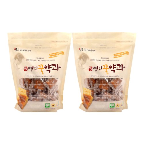 [김규흔 한과] 명인 꿀약과 (파우치형) 500g X 2봉지