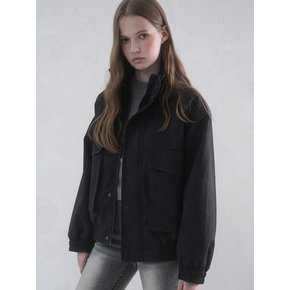 Glossy Art Leather Big Pocket Jacket -  2COL