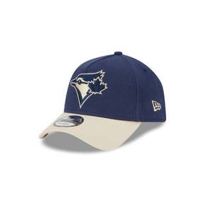 [해외] 1115444 뉴에라 모자 MLB [토론토 블루제이스] Moleskin Crown Navy 9FORTY A-Frame Hat