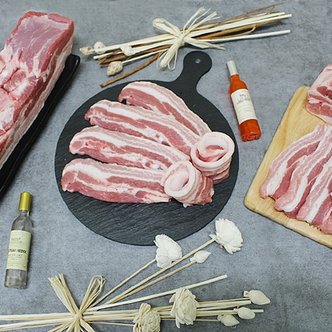굿커머스 [그린포크] 친환경 무항생제 돼지 삼겹살2kg(구이) / 냉장