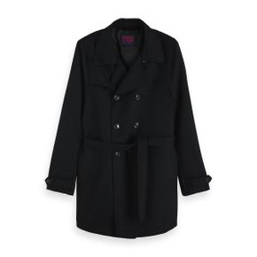 스카치앤소다 남녀공용 klassischer 코트 쇼트 반바지 Trenchcoat 151990 0002 S 나이트 7579678