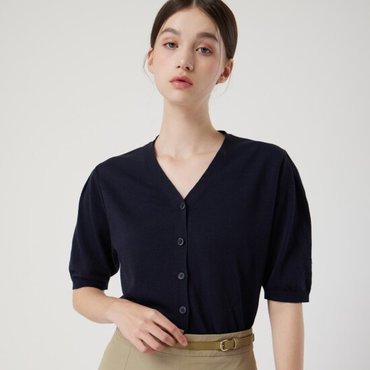 CC콜렉트 씨씨콜렉트 퍼프 슬리브 카디건 C252KSL132