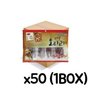 반려견 쫀득한 오리고기 오리 꽈배기 져키 300g 50p