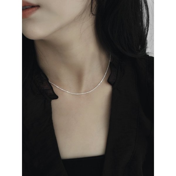 [925silver] ITALY MARGHERITA CHAIN NECKLACE