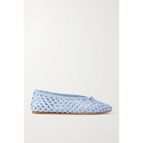 르 몽드 베릴 가죽 발레리나 플랫 스카이 블루 46376663163077905